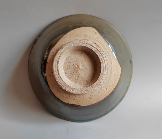 古玩陶瓷磁州窯窯變黑釉茶碗真品鑒賞圖