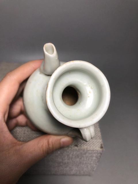 古玩陶瓷青白釉執壺真品鑒賞圖