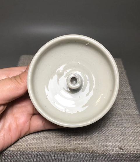 古玩陶瓷青白釉油燈真品鑒賞圖