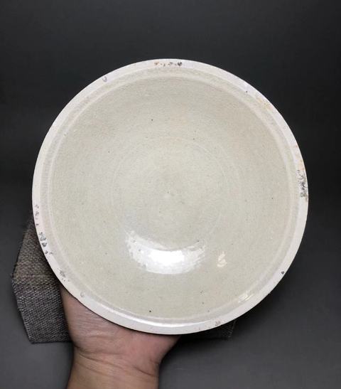 古玩陶瓷青白釉刻仰蓮紋盤真品鑒賞圖