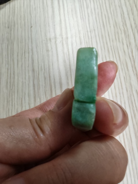 古玩玉器翡翠雕“鳳鳴在竹”佩真品鑒賞圖
