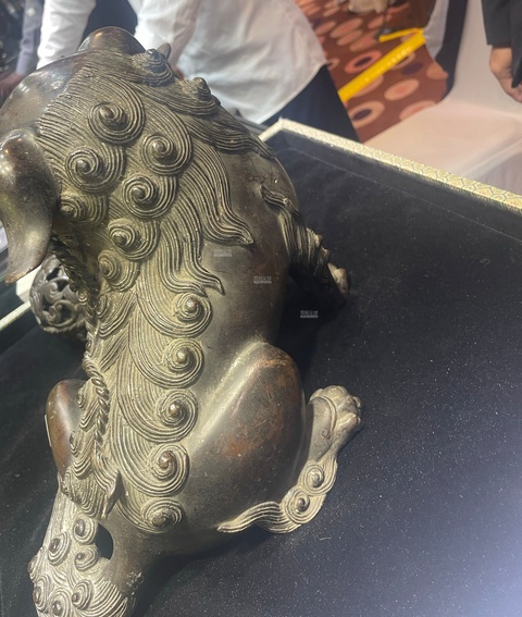 古玩銅器獅子真品鑒賞圖