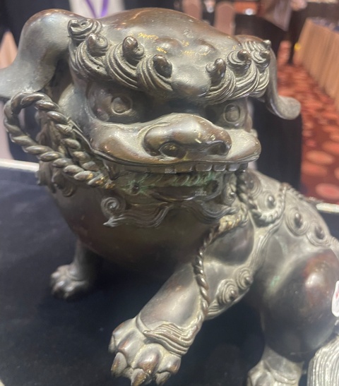 古玩銅器獅子真品鑒賞圖