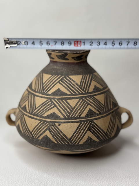 古玩陶瓷馬廠·幾何折線紋罐拍賣,當前價格750元