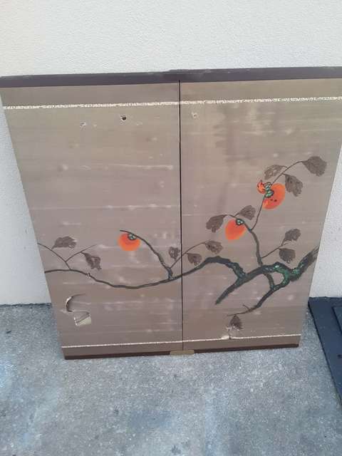 古玩字畫通景四屏真品鑒賞圖