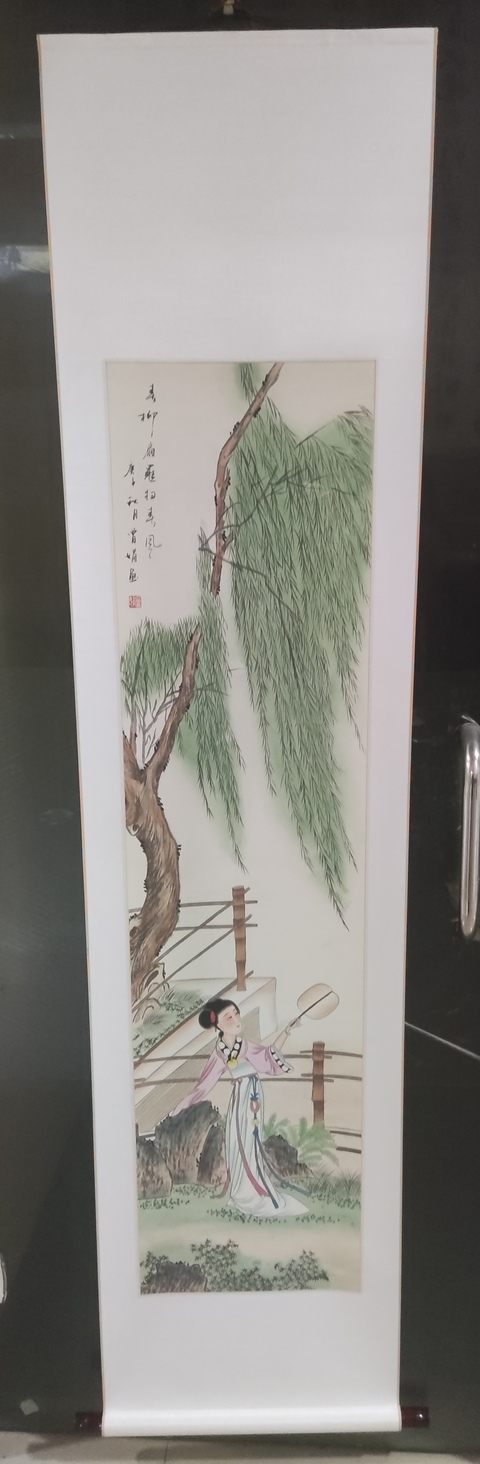 古玩字畫精工裝裱名家曾娟 仕女拍賣,當前價格188元