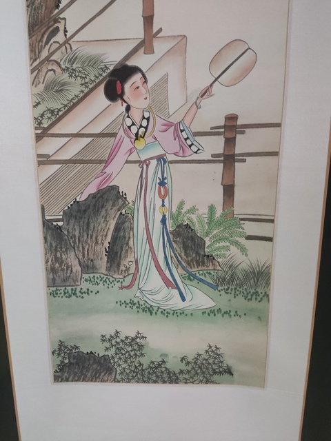 古玩字畫精工裝裱名家曾娟 仕女拍賣,當前價格188元
