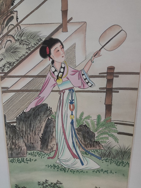 古玩字畫精工裝裱名家曾娟 仕女拍賣,當前價格188元
