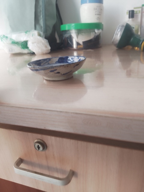 古玩陶瓷磁州窯青花盤真品鑒賞圖