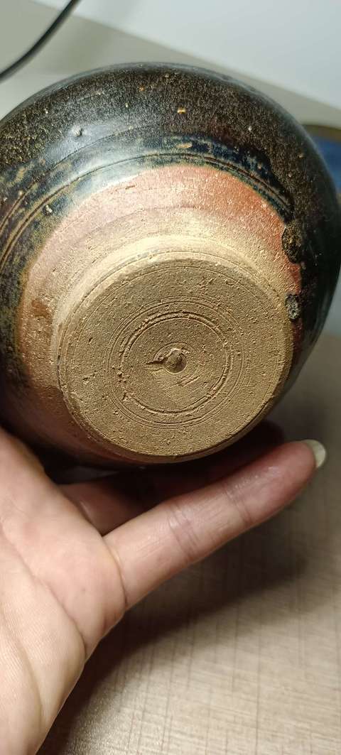 古玩陶瓷宋代.贛州窯黑釉茶盞(最美異形盞)拍賣,當前價格998元