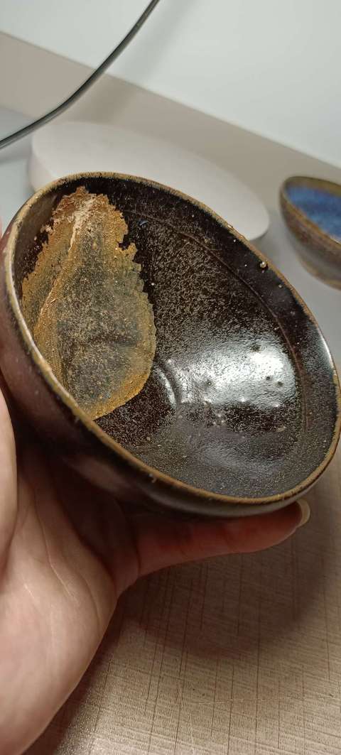 古玩陶瓷宋代.贛州窯黑釉茶盞(最美異形盞)拍賣,當前價格998元