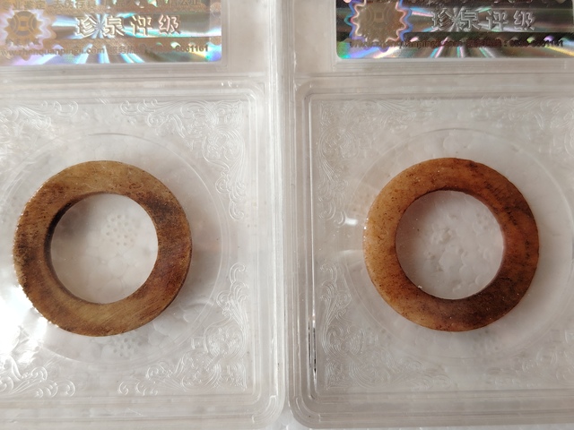 古玩玉器館藏級漢代玉素紋環一組(5件)拍賣，當前價格1580元