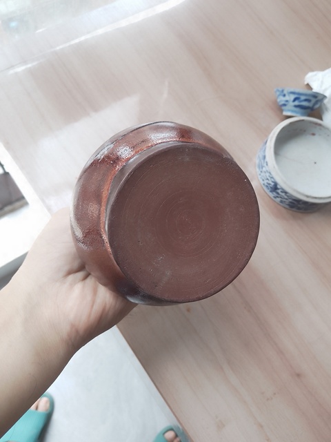 古玩陶瓷褐釉荸薺瓶真品鑒賞圖