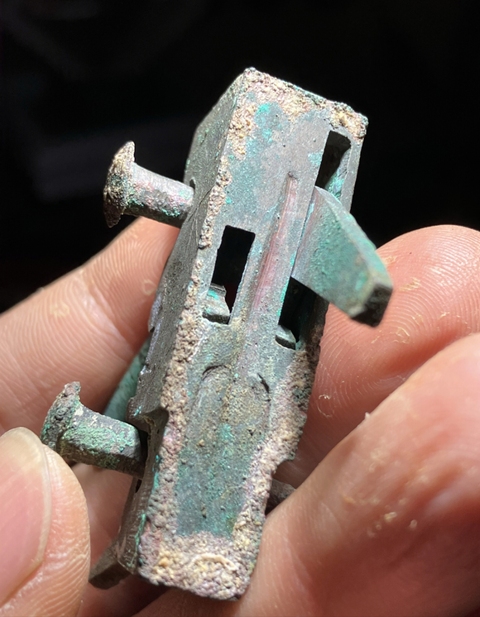 古玩銅器西北干坑青銅弩機真品鑒賞圖