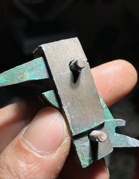 古玩銅器西北干坑青銅弩機真品鑒賞圖