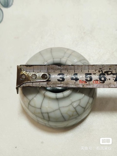 古玩陶瓷哥釉水盂真品鑒賞圖