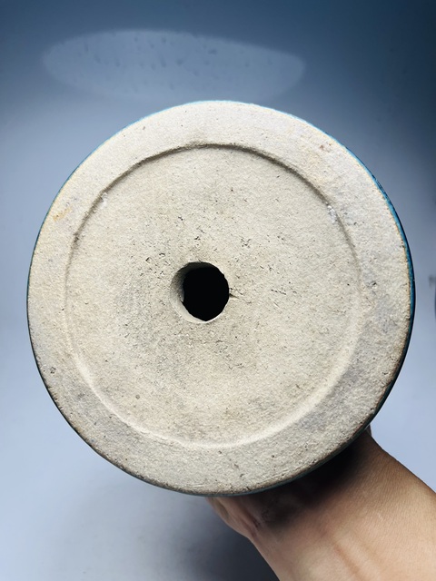 古玩陶瓷民國·窯變釉燭臺真品鑒賞圖