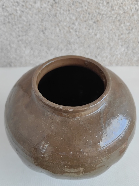 古玩陶瓷茶葉末釉瓜楞罐拍賣,當前價格580元