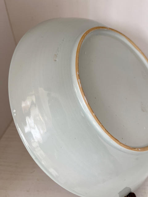 古玩陶瓷清早期青花折枝花卉紋盤拍賣，當前價格688元