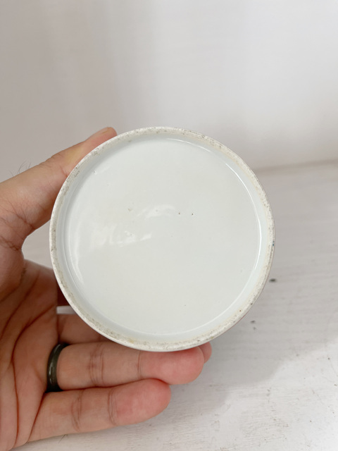 古玩陶瓷廣彩人物故事紋蓋缸拍賣，當前價格650元