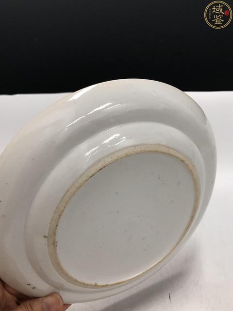 古玩陶瓷清晚·廣彩花蝶紋盤拍賣，當前價格3188元