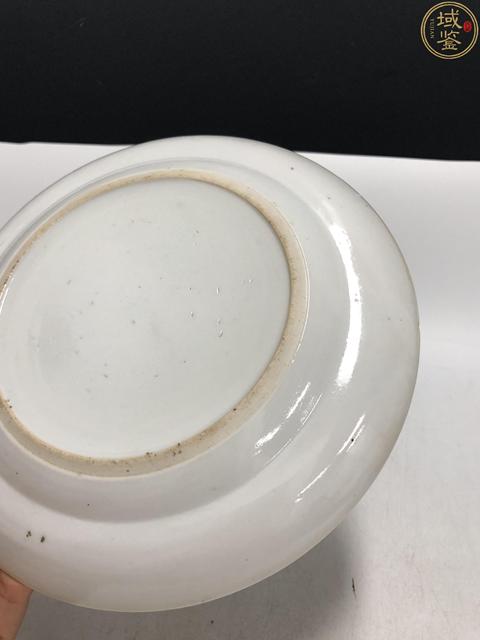 古玩陶瓷清晚·廣彩花蝶紋盤拍賣，當前價格3188元