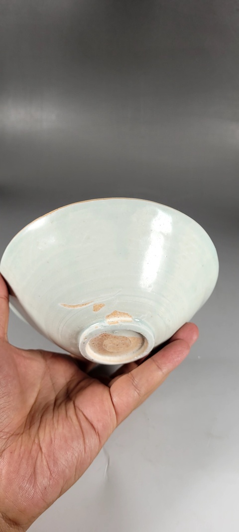 古玩陶瓷宋代·影青釉模印蓮花紋碗真品鑒賞圖