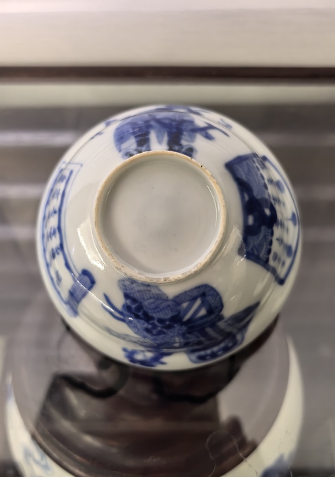 古玩陶瓷無雙譜青花碗真品鑒賞圖