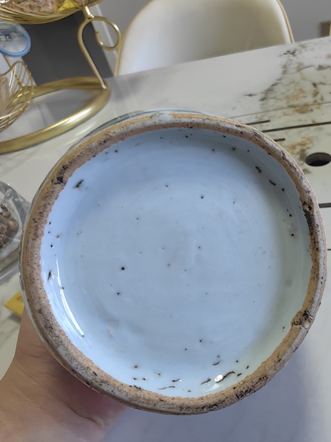 古玩陶瓷五彩獅子繡球紋罐真品鑒賞圖