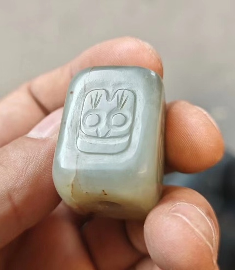 古玩玉器玉勒子真品鑒賞圖