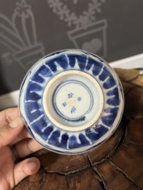 古玩陶瓷青花福壽紋茶碗拍賣,當前價格1388元