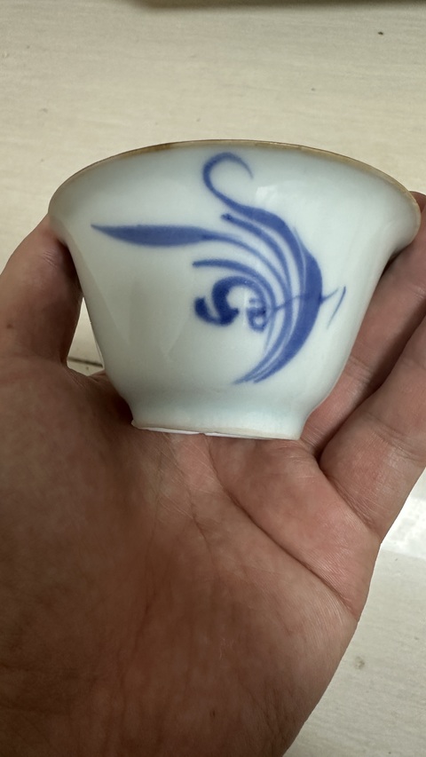 古玩陶瓷蘭花杯拍賣,當前價格3600元
