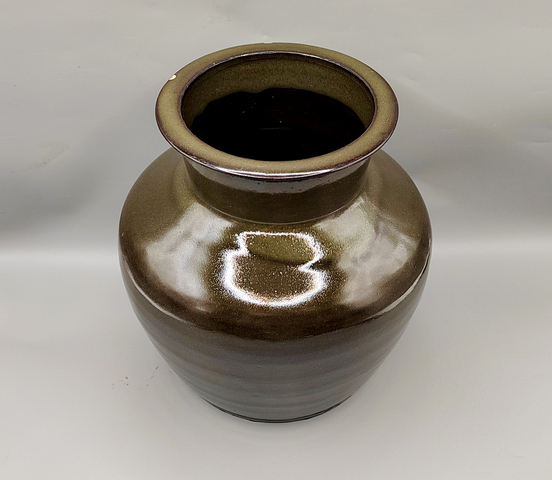古玩陶瓷茶葉末釉高領罐真品鑒賞圖