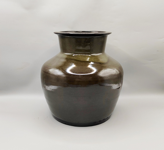 古玩陶瓷茶葉末釉高領罐真品鑒賞圖
