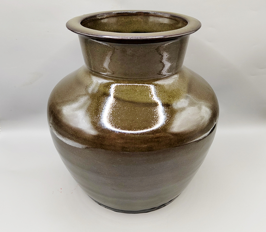 古玩陶瓷茶葉末釉高領罐真品鑒賞圖