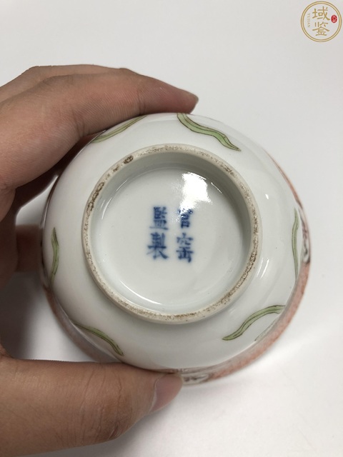 古玩陶瓷紅綠彩礬紅描金喜字紋碗拍賣,當前價格2000元