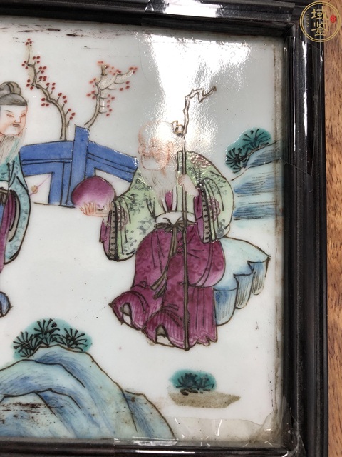 古玩陶瓷粉彩神仙人物故事瓷版畫拍賣,當前價格3500元