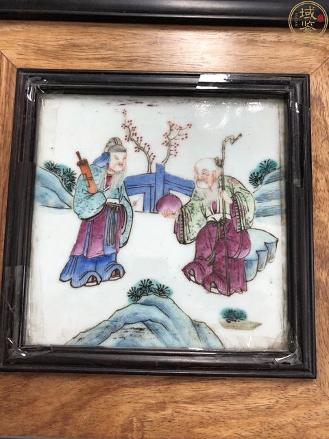 古玩陶瓷粉彩神仙人物故事瓷版畫拍賣,當前價格3500元