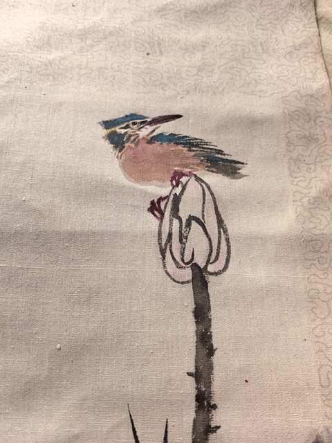 古玩字畫孫季康花卉立軸真品鑒賞圖