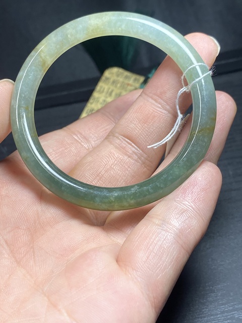 古玩玉器天然翡翠手鐲真品鑒賞圖