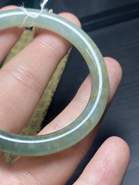 古玩玉器天然翡翠手鐲真品鑒賞圖