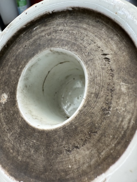 古玩陶瓷花卉紋青花高足碗真品鑒賞圖