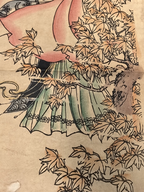 古玩字畫唐寅款昭君真品鑒賞圖