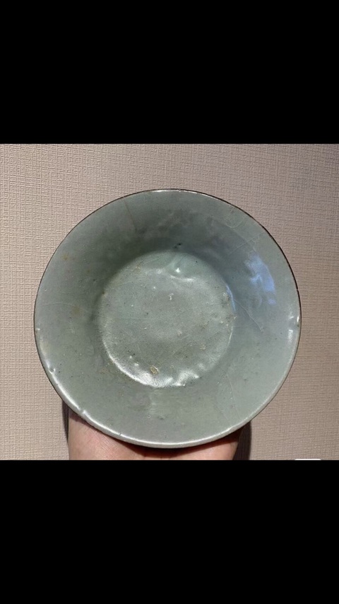 古玩陶瓷高麗青瓷水洗真品鑒賞圖