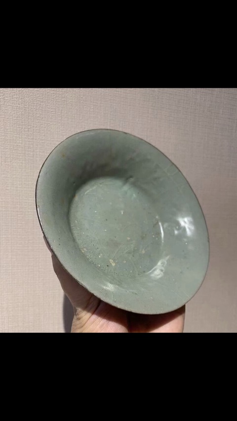 古玩陶瓷高麗青瓷水洗真品鑒賞圖
