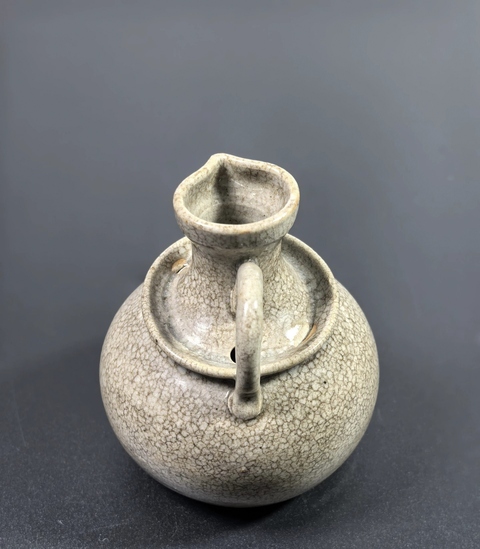 古玩陶瓷【無托實拍】哥釉花澆拍賣,當前價格555元