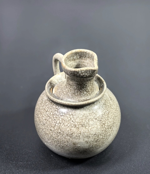 古玩陶瓷【無托實拍】哥釉花澆拍賣,當前價格555元