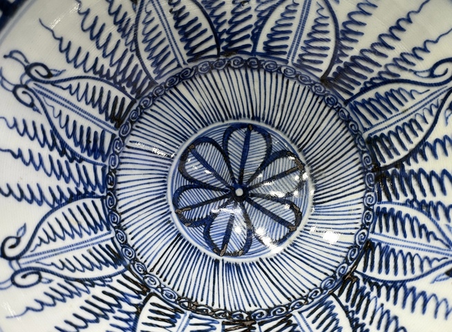 古玩陶瓷清康熙青花蓮瓣紋蓮子碗拍賣，當前價格17000元