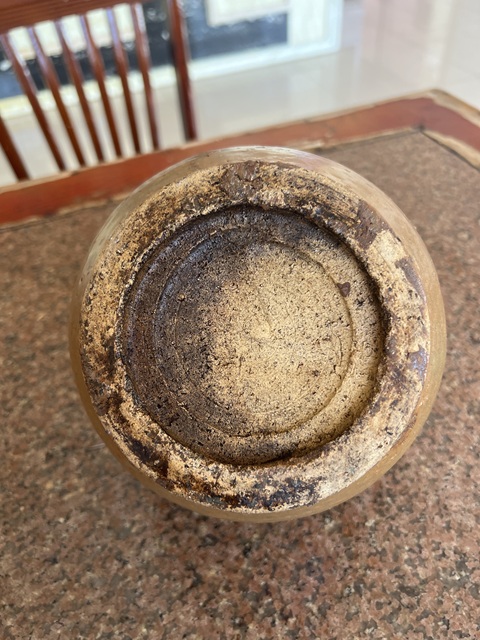 古玩陶瓷明代褐釉瓶真品鑒賞圖