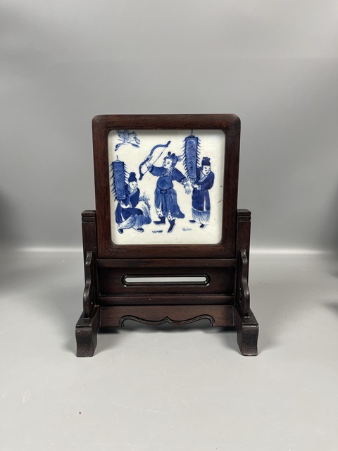 古玩陶瓷清中晚封神榜 人物故事 瓷板 陳塘關(guān)哪吒出世拍賣，當(dāng)前價(jià)格6500元